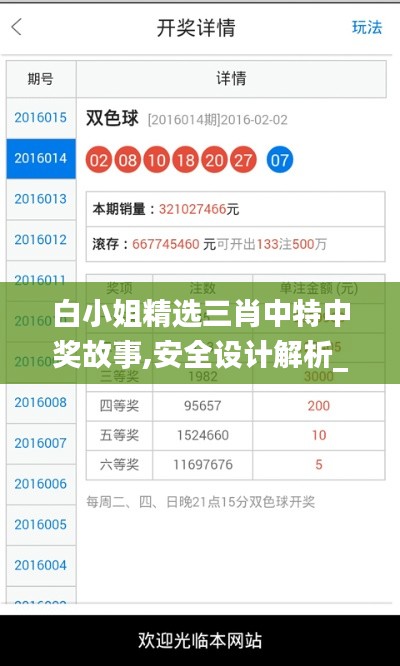 白小姐精选三肖中特中奖故事,安全设计解析_XE版84.806