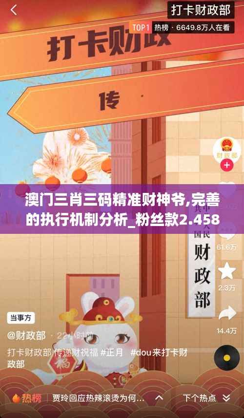 澳门三肖三码精准财神爷,完善的执行机制分析_粉丝款2.458