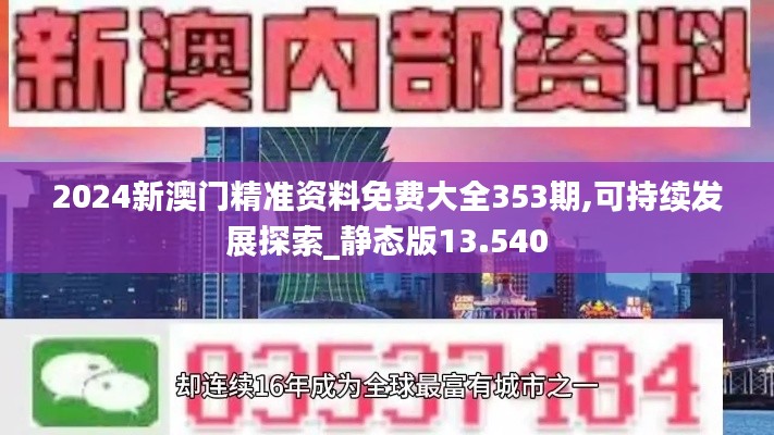 2024新澳门精准资料免费大全353期,可持续发展探索_静态版13.540