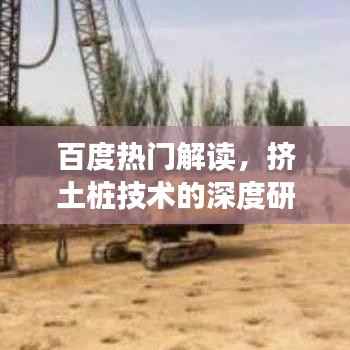 百度热门解读,挤土桩技术的深度研究探讨