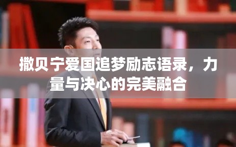 撒贝宁爱国追梦励志语录,力量与决心的完美融合