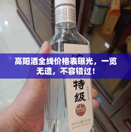 高阳酒全线价格表曝光，一览无遗，不容错过！