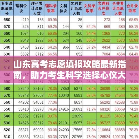 山东高考志愿填报攻略最新指南,助力考生科学选择心仪大学和专业