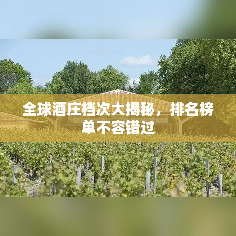 全球酒庄档次大揭秘,排名榜单不容错过