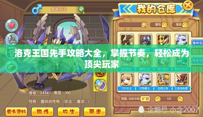 洛克王国先手攻略大全,掌握节奏,轻松成为顶尖玩家